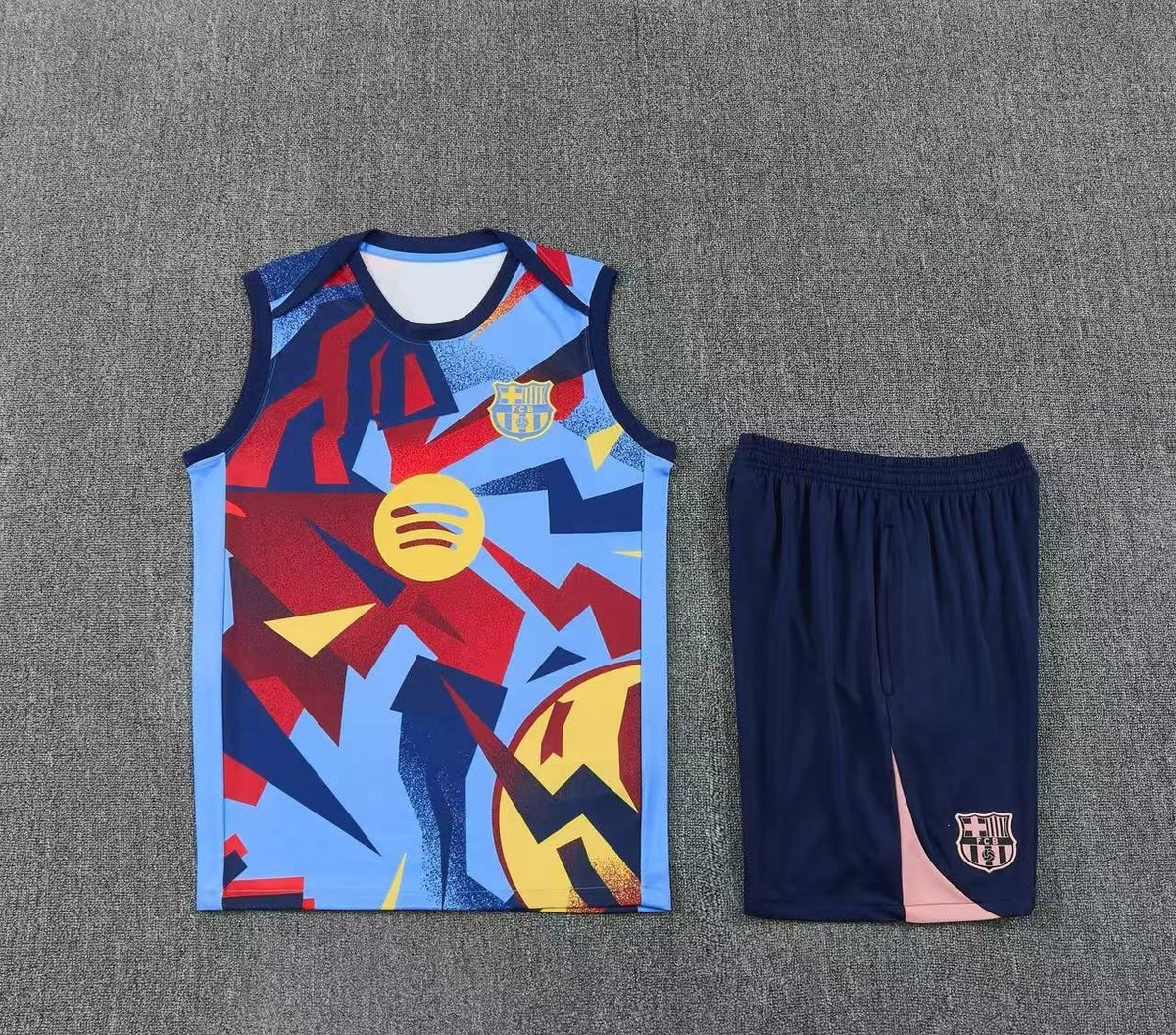 Short + débardeur FC Barcelone Multicolore