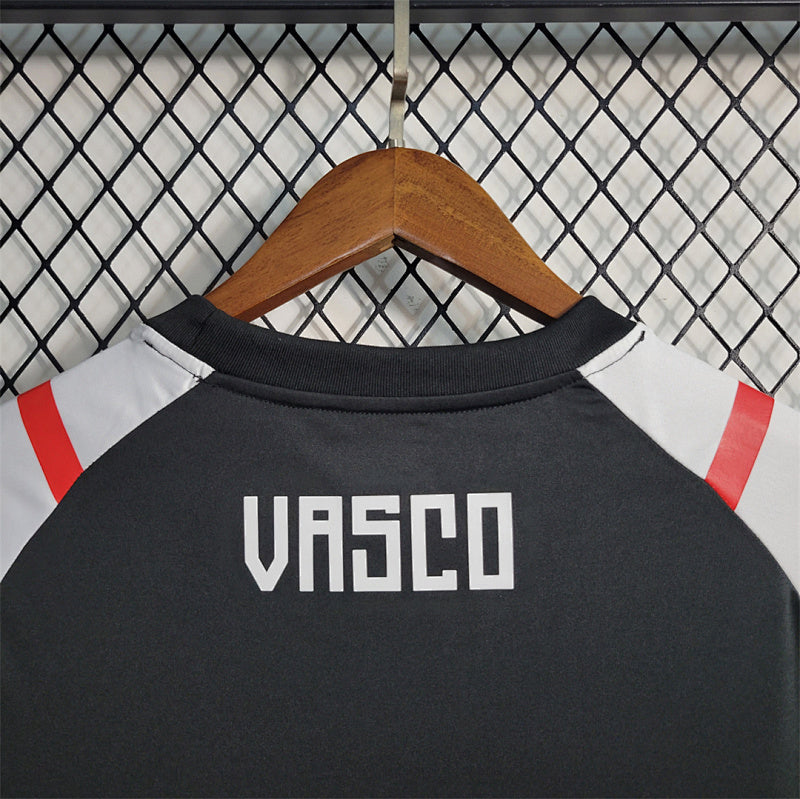 Maillot Vasco da Gama Prématch Noir et Gris 23/24