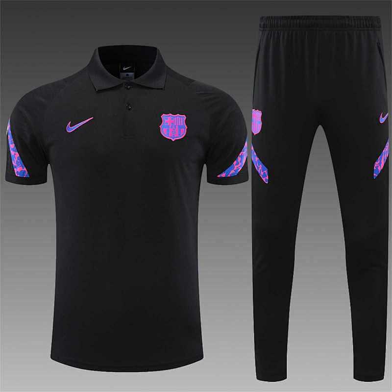 Polo FC Barcelone Violet Noir
