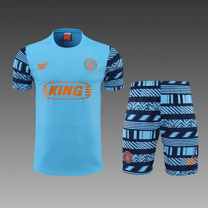Maillot Manchester City Bleu Prématch 22/23