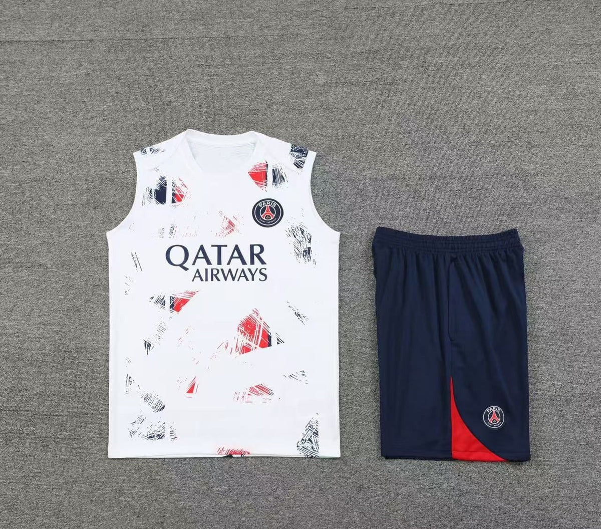 Short + débardeur Paris Saint-Germain Blanc Floral