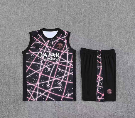 Short + débardeur Paris Saint-Germain Noir Géométrique