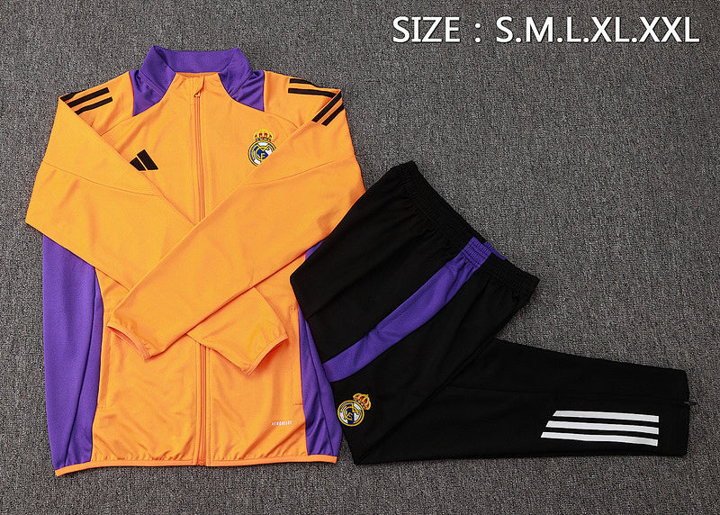 Survêtement Real Madrid Orange&Bleu 24/25