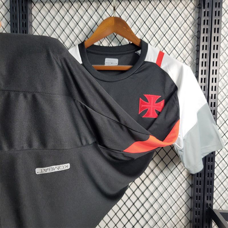 Maillot Vasco da Gama Prématch Noir et Gris 23/24