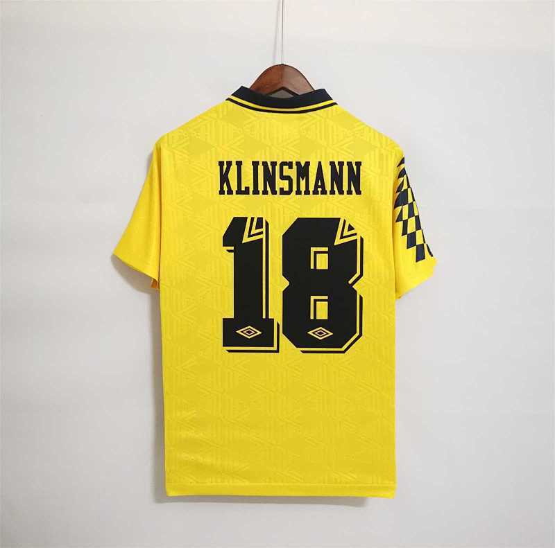 Maillot Tottenham Jaune Extérieur 92/94