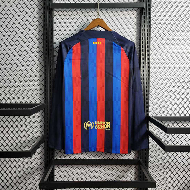Maillot FC Barcelone Domicile Manches Longues 22/23