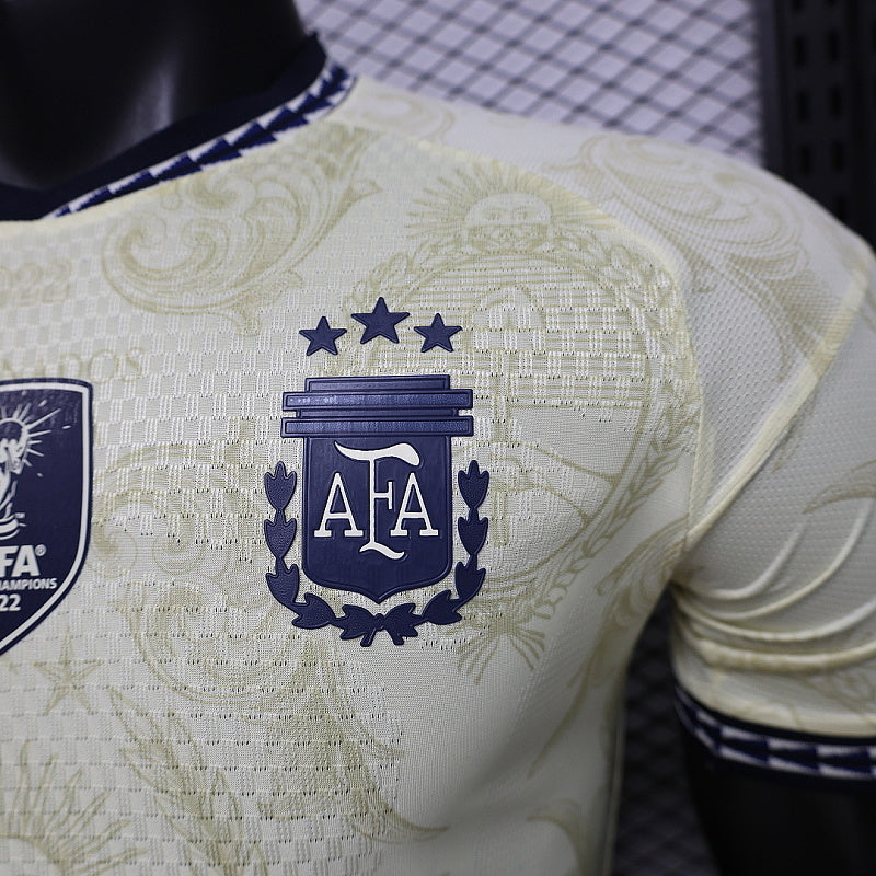 Maillot Argentina Beige T Édition spéciale Player Version 25/26