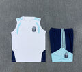 Short + débardeur Argentine Blanc 26/27