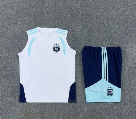 Short + débardeur Argentine Blanc 26/27