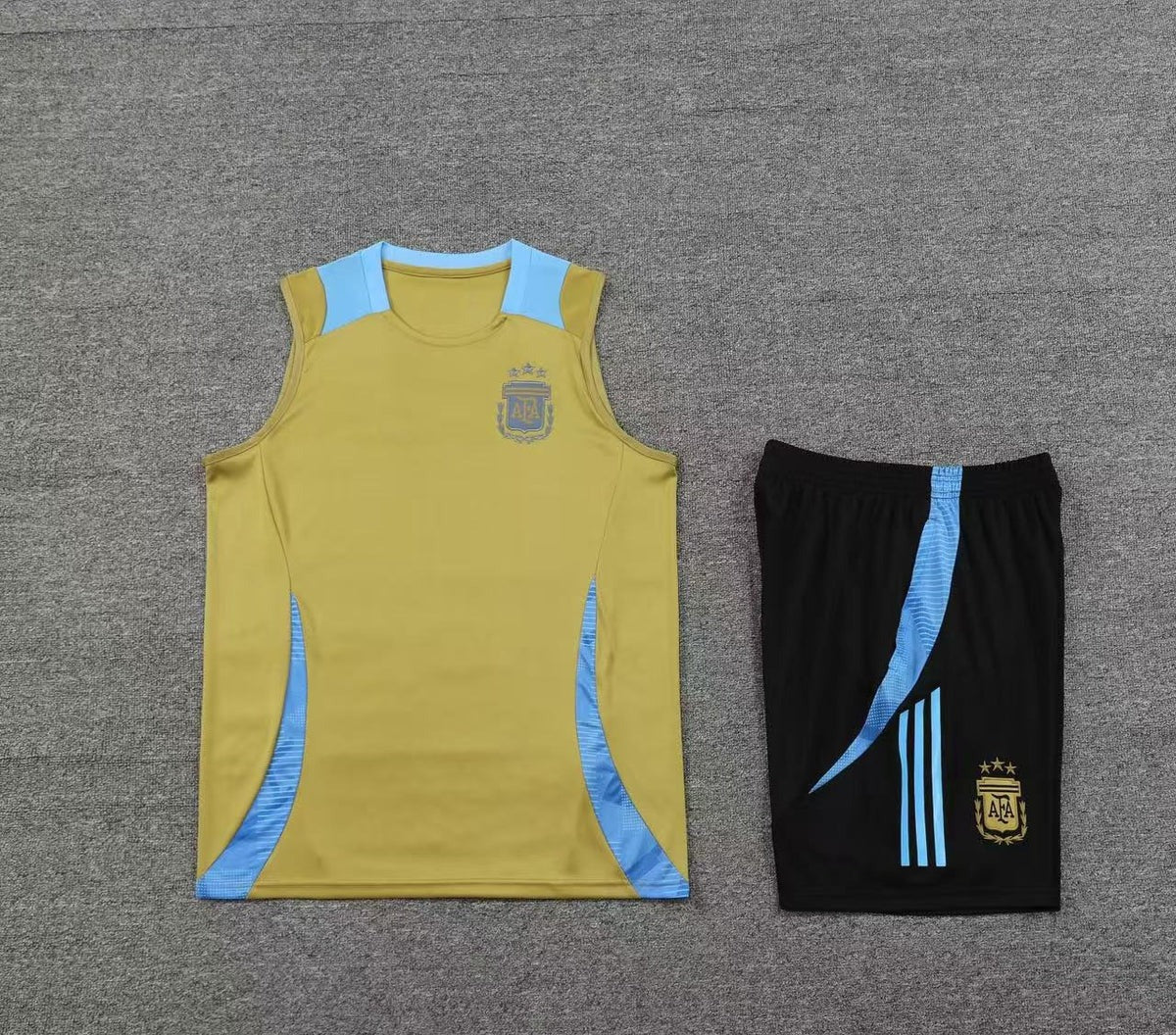 Short + débardeur Argentine Jaune