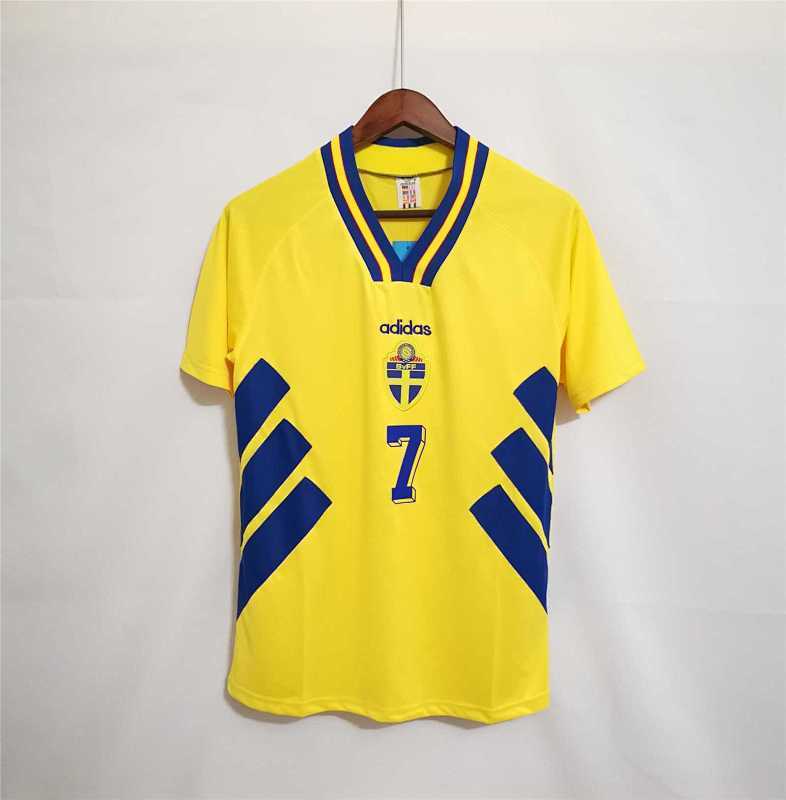 Maillot Suède Jaune Rétro 1994