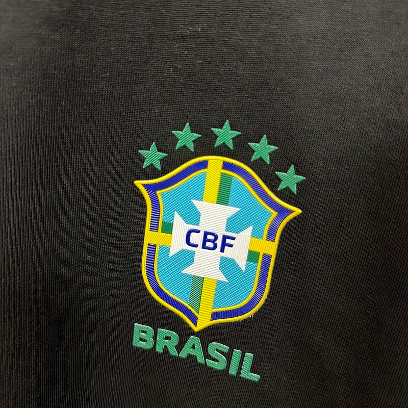 Maillot Brésil Noir Blanc 2026
