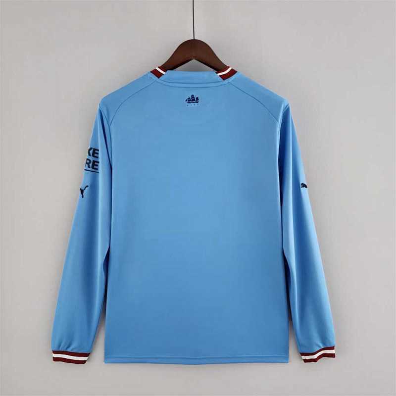 Maillot Manchester City Domicile Manches Longues 22/23