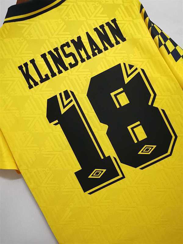 Maillot Tottenham Jaune Extérieur 92/94