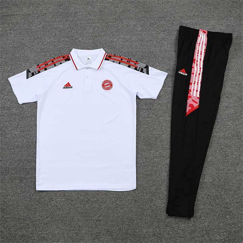 Polo Bayern Munich Blanc Rouge