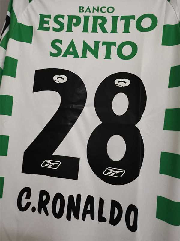 Maillot Sporting CP Domicile Rétro 2003/04