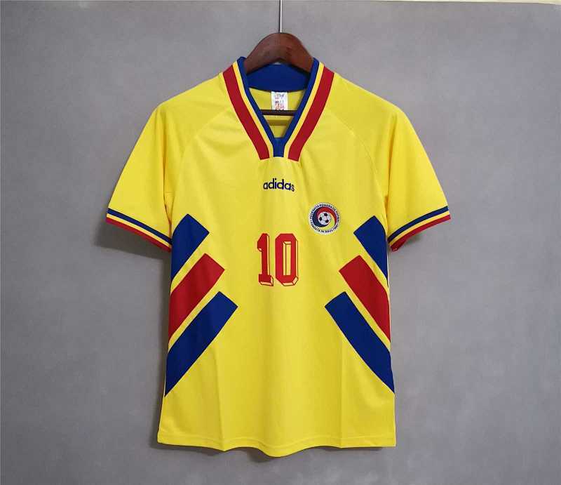 Maillot Roumanie Jaune Rétro 1994