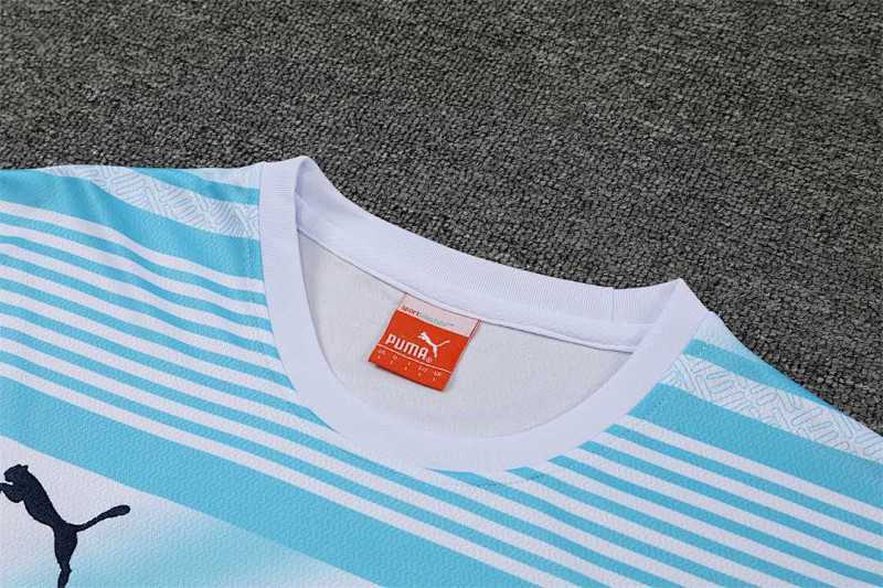 Maillot Manchester City Bleu Blanc Prématch 22/23