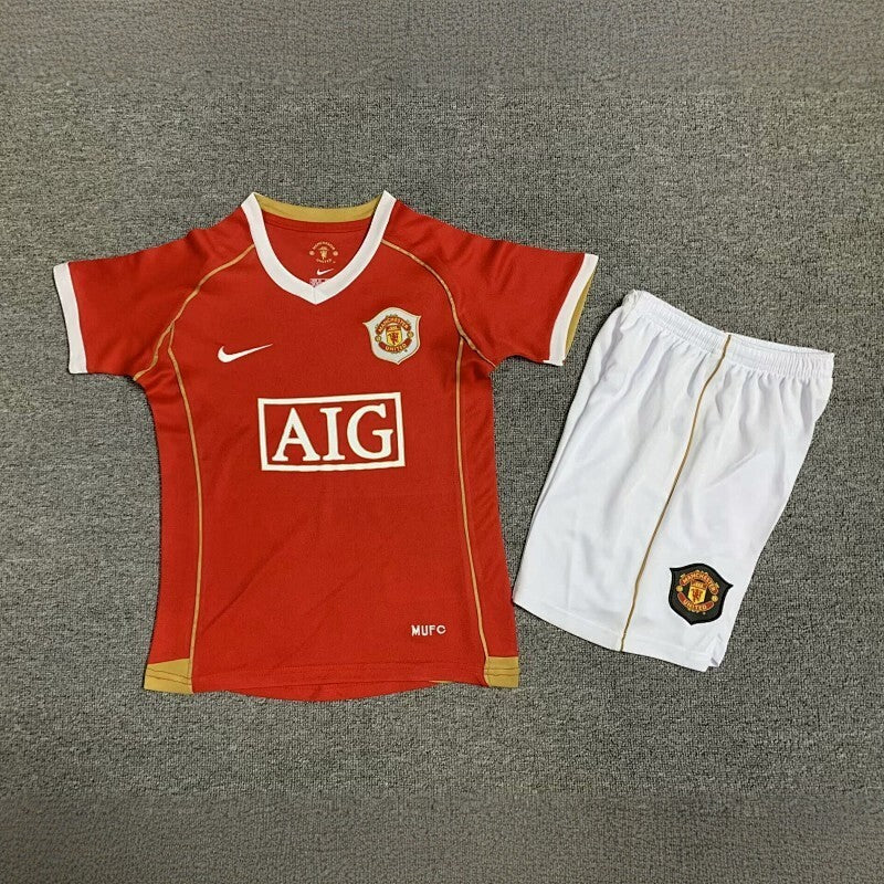 Conjunto Niño Manchester United Local 06/07