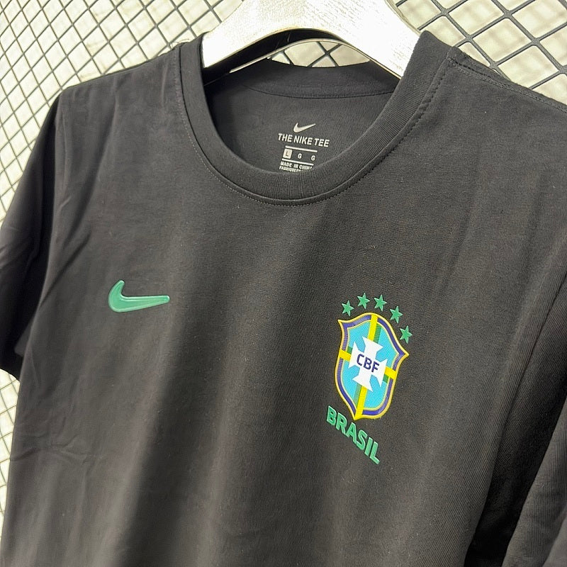 Maillot Brésil Noir Blanc 2026