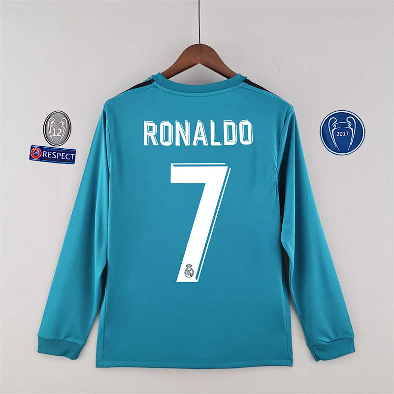 Camiseta Real Madrid Visitante Manga Larga 17/18