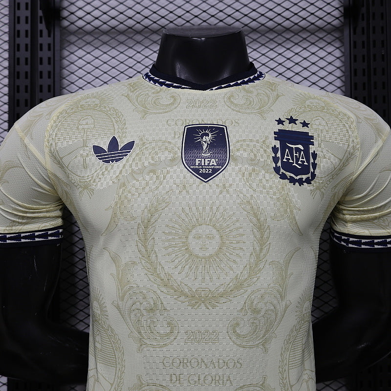Maillot Argentina Beige T Édition spéciale Player Version 25/26