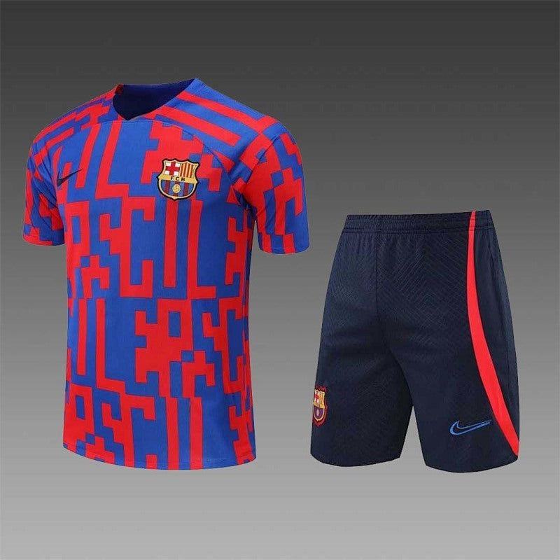 Ensemble FC Barcelone Rouge&Bleu Prématch 22/23
