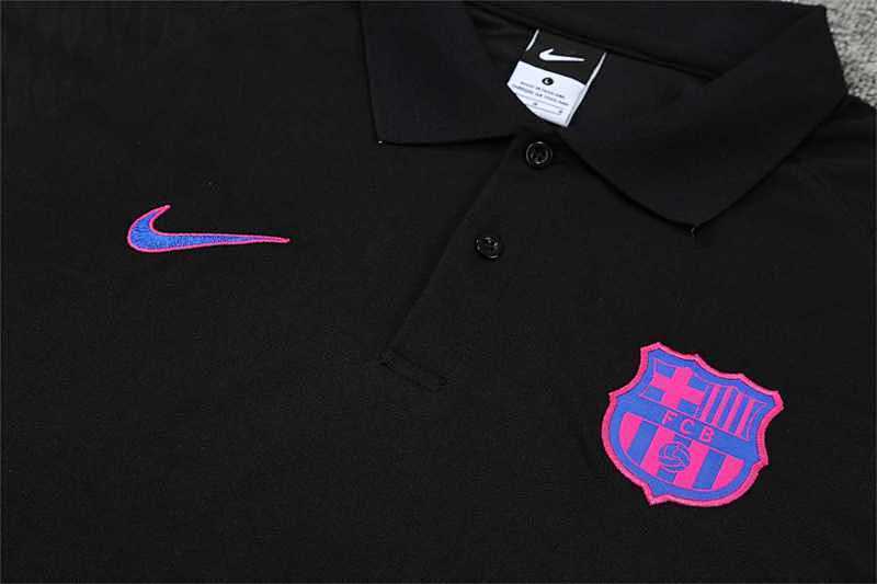 Polo FC Barcelone Violet Noir