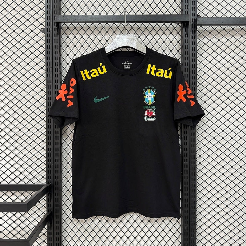 Camiseta Brasil Negro Blanco 2026 (2)