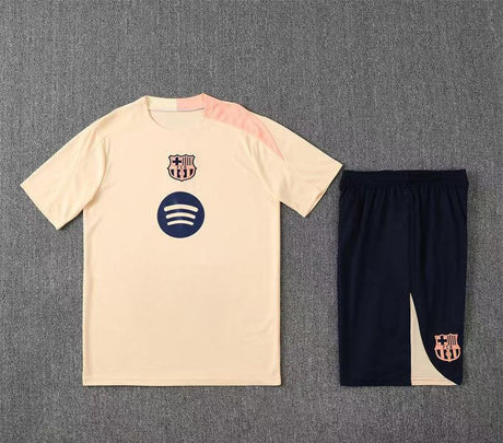 Maillot + short FC Barcelone Beige 25/26
