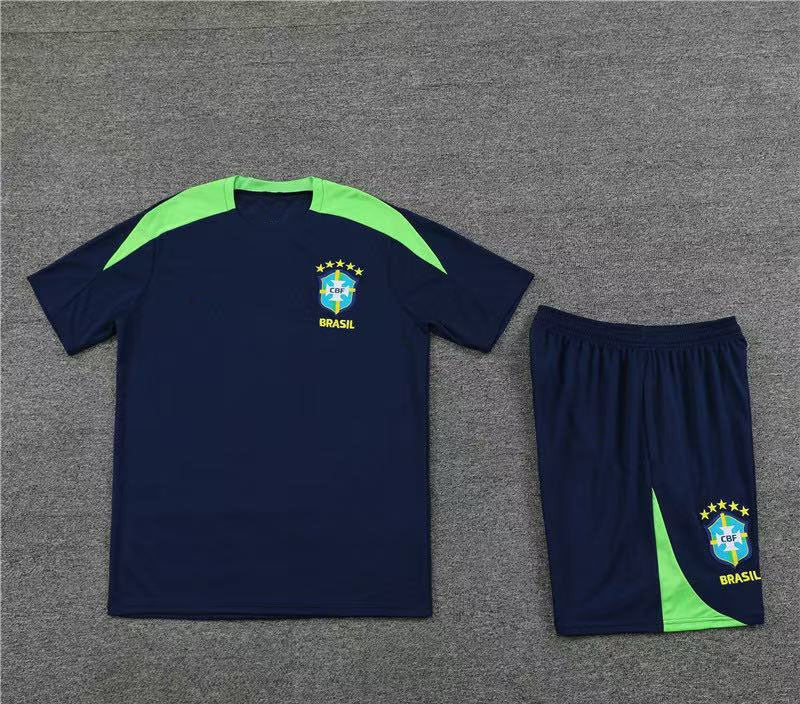 Maillot + short Bresil Bleu roi 24/25