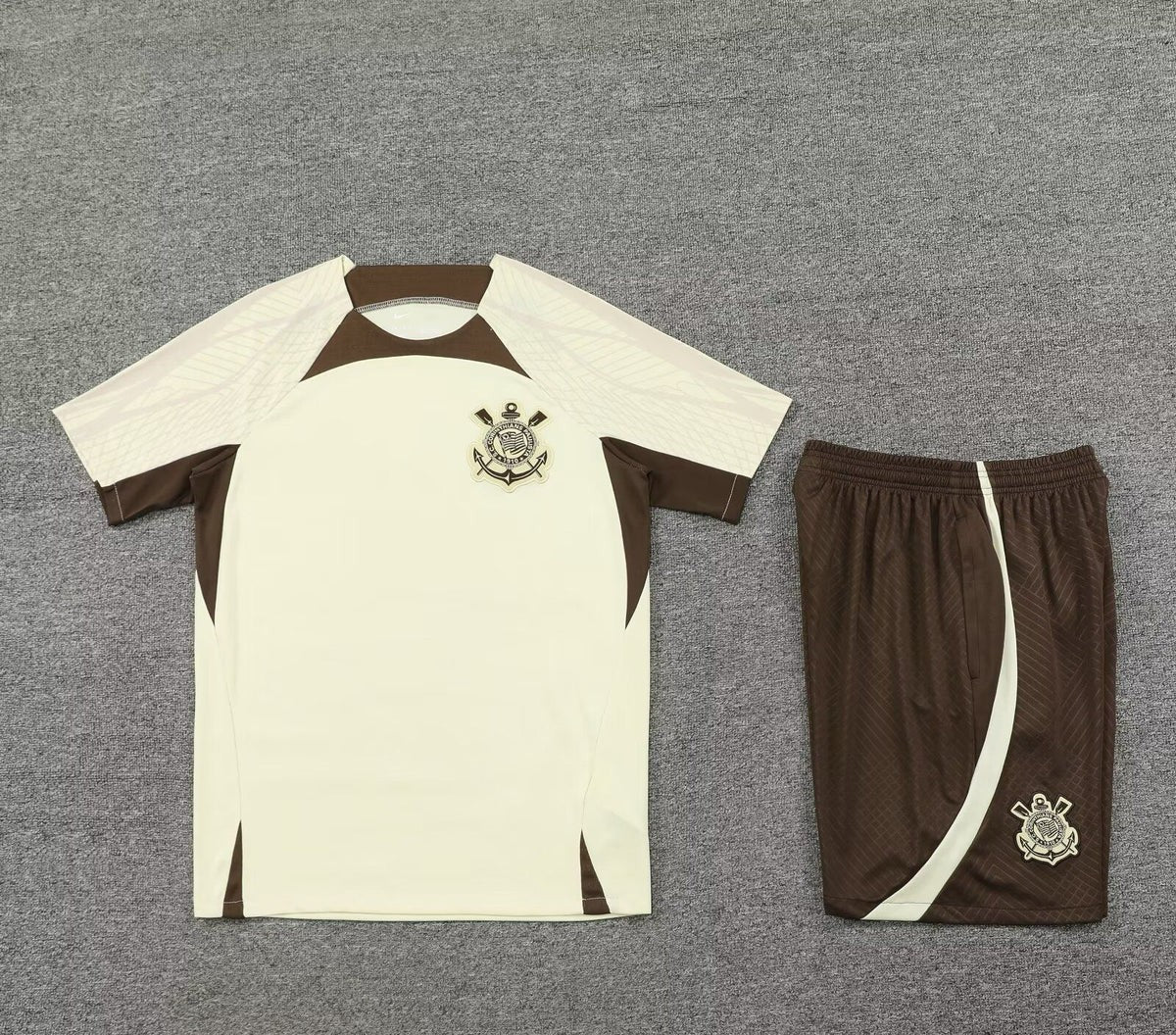 Maillot + short Corinthians Beige 24/25
