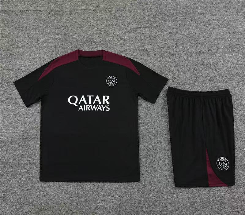 Maillot + short Paris Saint-Germain Noir 24/25