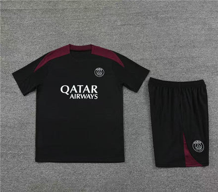 Maillot + short Paris Saint-Germain Noir 24/25