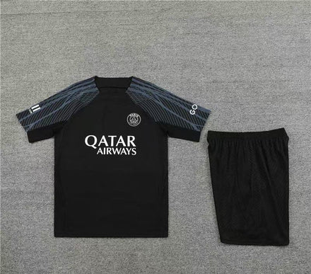 Maillot + short Paris Saint-Germain Noir 23/24