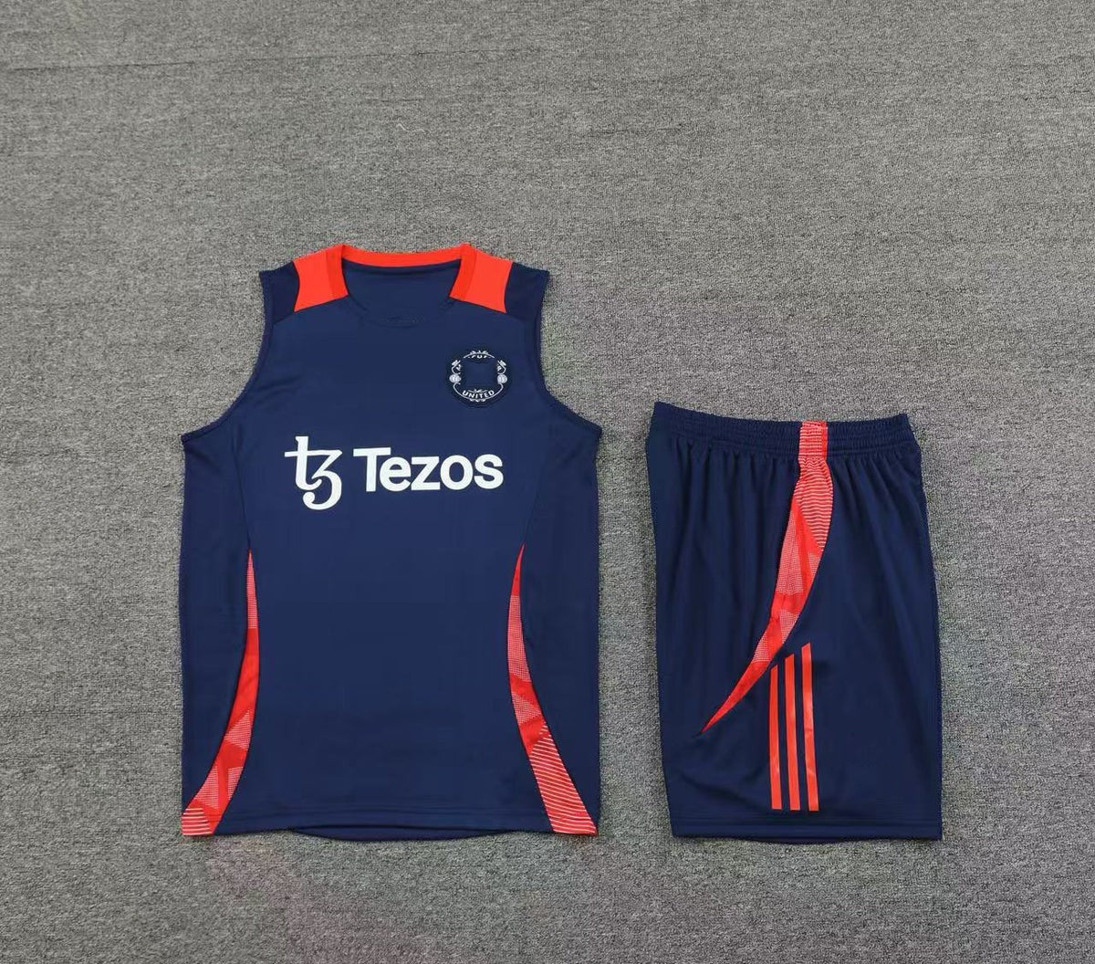 Short + débardeur Manchester United Bleu Marine