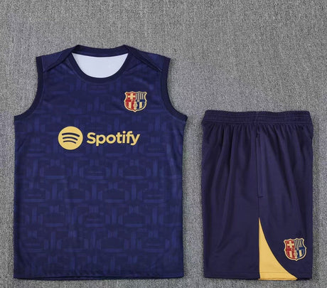 Short + débardeur FC Barcelone Bleu Marine 2