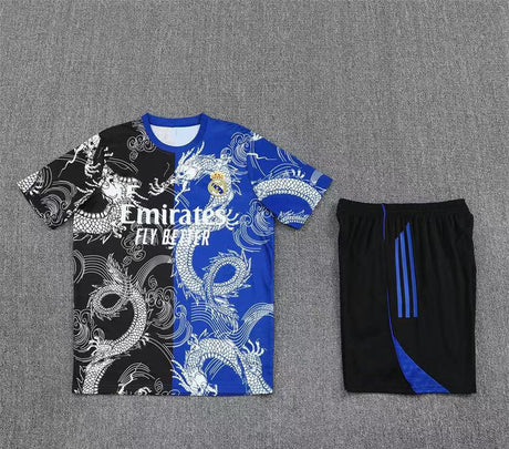 Maillot + short Real Madrid Noir et bleu 25/26
