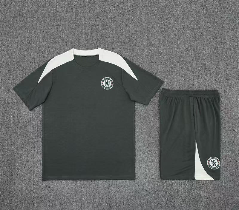 Maillot + short Chelsea Gris foncé 25/26