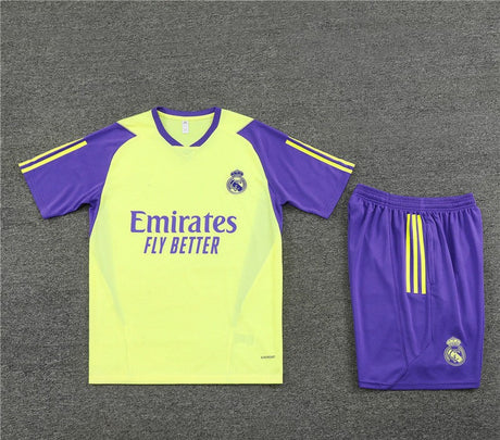 Maillot + short Real Madrid Jaune clair 23/24
