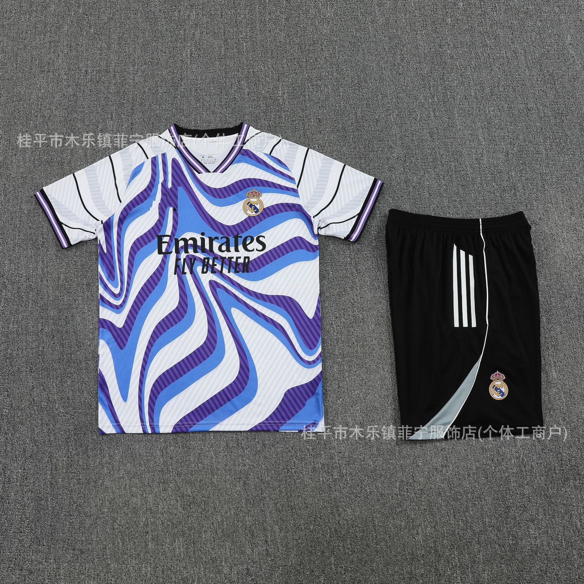 Maillot + short d'Échauffement Foot – Real Madrid & Argentine