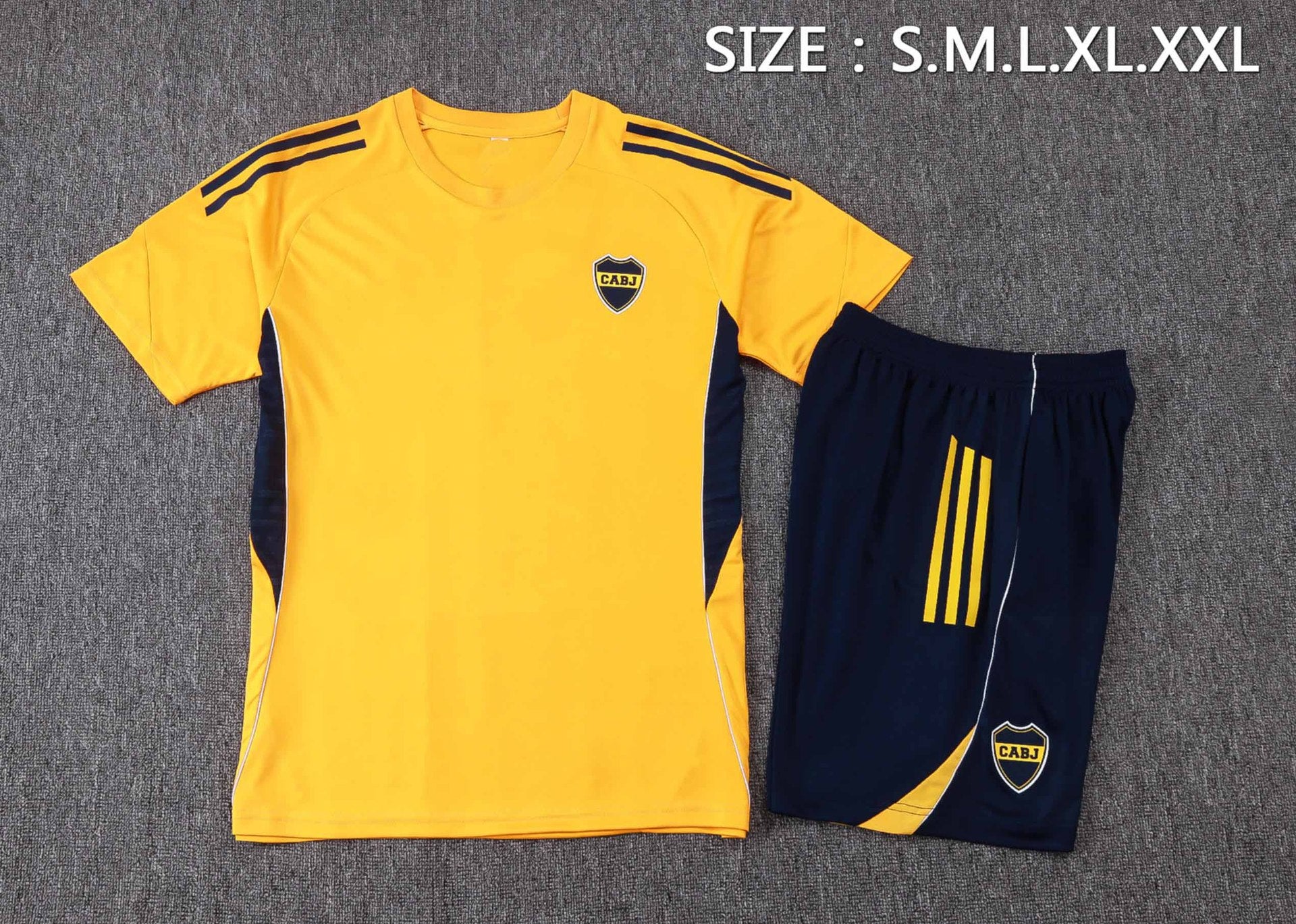 Boca Juniors ensemble maillot + short Jaune 25/26 – Foot Drop