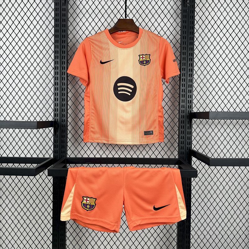 Ensemble Enfant FC Barcelone Gardien Orange 25/26