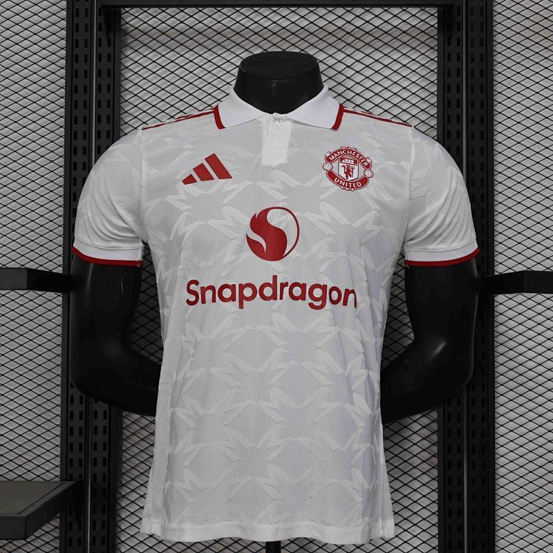 Maillot Manchester United Player Version Édition Spéciale Blanc 24/25