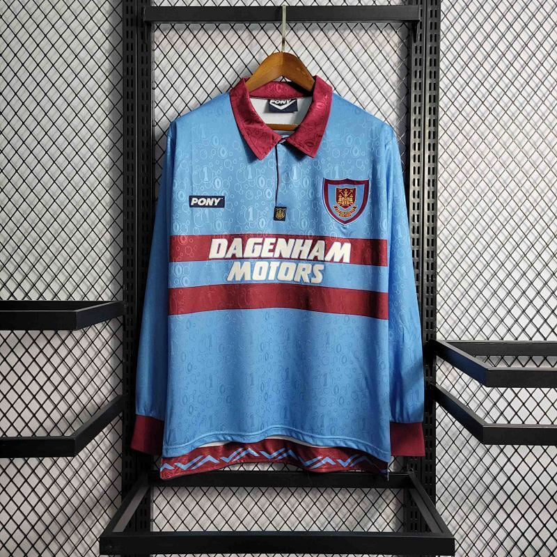 Maillot West Ham Extérieur Rétro Manches Longues 95/97