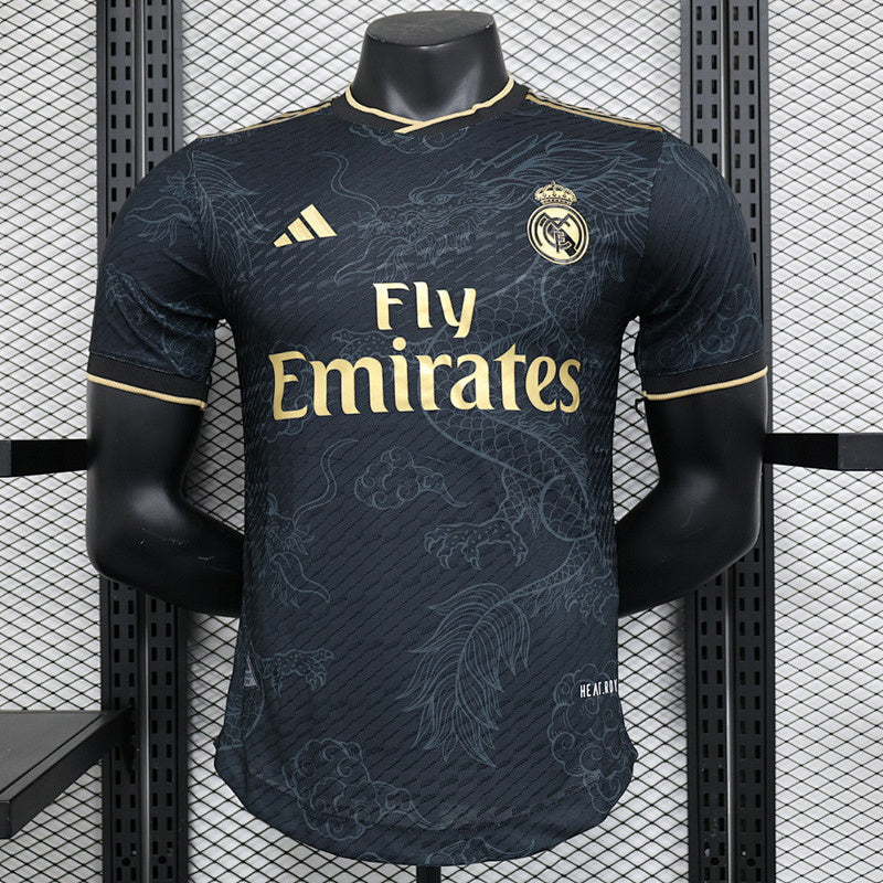 Maillot Real Madrid Player Version Black Dragon 23/24