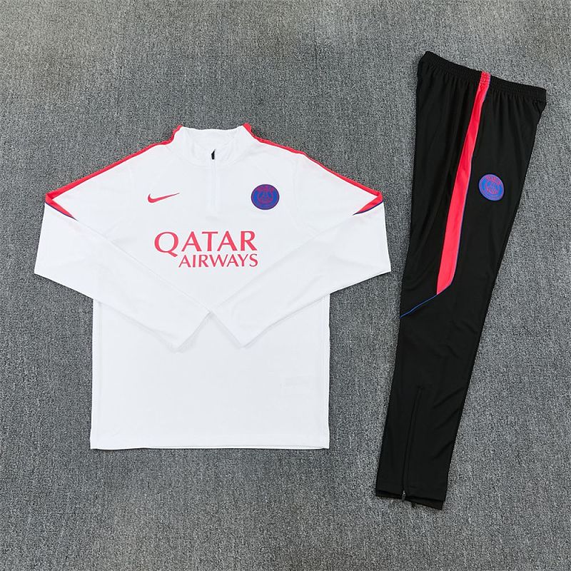 Survêtement Enfant PSG Blanc et noir Prématch 26/27
