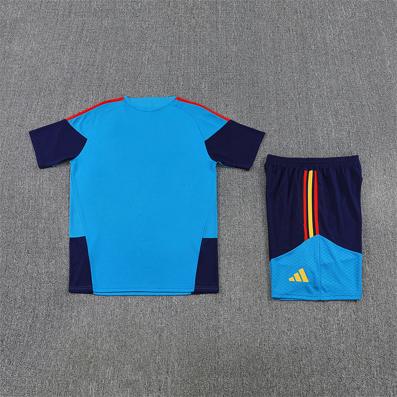Ensemble maillot + short Espagne Adulte Bleu – 2 étoiles 2026