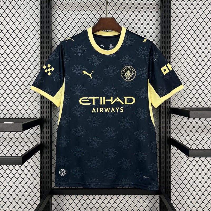 Maillot Manchester City Extérieur Noir/Jaune Abeilles Fan 26/27