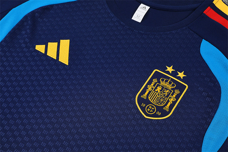 Ensemble maillot + short Espagne Adulte Bleu marine – 2 étoiles 2026